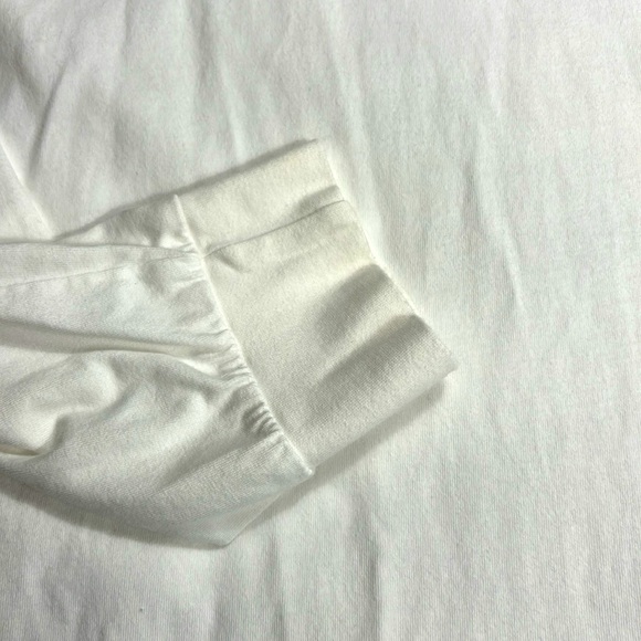 Kuegou Men's Long Sleeved, 100% Cotton, White T-Shirt, Size XXL - Picture 3 of 9